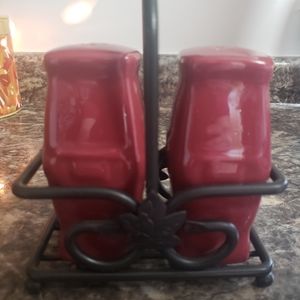 Longaberger salt and pepper shakers